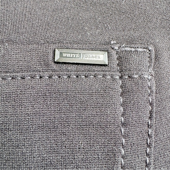 White House Black Market The Slim‎ Ponte 0 Short Black Back Seam Jeans Casual - Picture 5 of 14